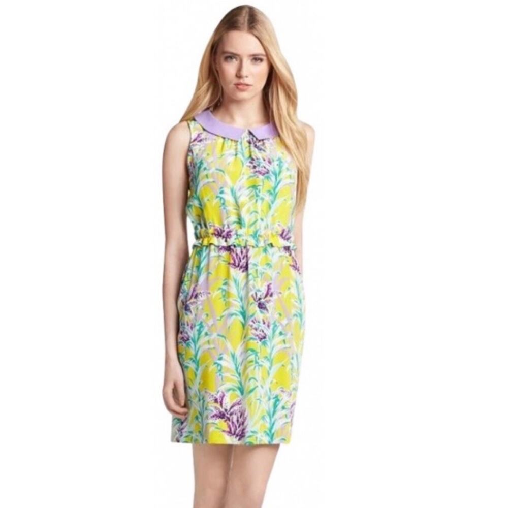 Kate Spade Yellow Floral Neal Dress Size 2300